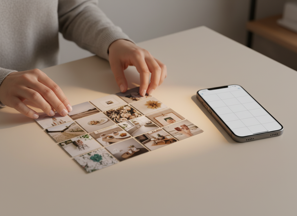 Organisation de contenus en grille pour réseaux